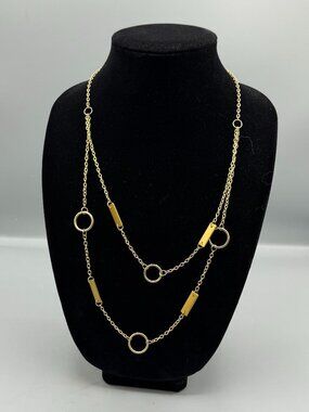 Lightweight Layered Goldtone Necklace
